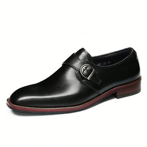 Nouvelles Chaussures Habillées Classiques en Cuir Véritable pour Hommes, Modèle 2026, en Cuir de Vachette Brocart, Idéales pour les Affaires - Product Image 3