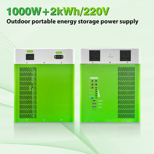 สถานีไฟฟ้าพกพา LiFePO4 2kWh 1000W เครื่องกำเนิดพลังงานแสงอาทิตย์ พาวเวอร์แบงค์สำหรับใช้งานกลางแจ้ง 10000 รอบการใช้งาน สำหรับการตั้งแคมป์และการเดินทาง - Product Image 5