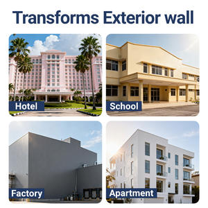 Pintura Ecológica <span class=keywords><strong>para</strong></span> Paredes Exteriores con Recubrimiento Líquido, Ultra Bajo en COV, Fácil de Limpiar, Aplicación con Brocha, Tinta <span class=keywords><strong>para</strong></span> Paredes - Product Image 6