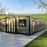 Maison conteneur modulaire préfabriquée extensible, standard SAA australien, prête à l'emploi, pour hôtel, bureau, chambre à coucher, usage moderne