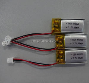 401020 3,7 В 55 мАч литий-полимерный аккумулятор для Носимых устройств TWS наушники - Product Image 3