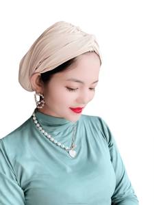 Chapeau bandeau YASEEN pour femmes musulmanes, en acrylique écologique, respirant, style islamique, couleur unie élégante, adapté à toutes les saisons - Product Image 3