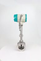 Caudalímetro de vórtice para compresor de aire con compensación de temperatura y presión, caudalímetro con brida, salida 304 4-20mA, caudalímetro para gas cloro