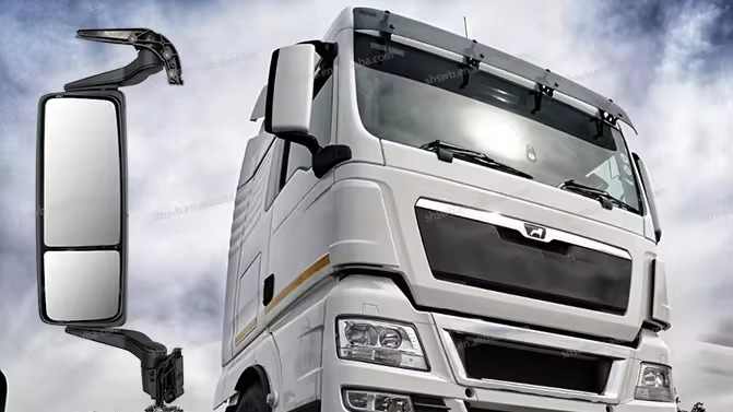 For MAN truck complete mirror long ARM manual LH 81637306533 