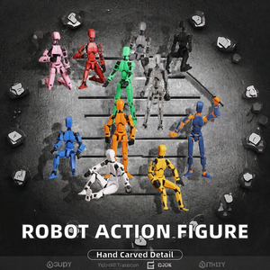 Ensemble de figurines robotiques articulées, modèle de mannequin mobile imprimé en 3D pour la modélisation, l'affichage et le jeu créatif - Product Image 2