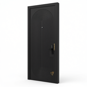 Porte intérieure en bois peinte de style français Porte de chambre laquée blanche classique - Product Image 1