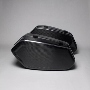 Sacoche <span class=keywords><strong>de</strong></span> moto AKOSO en fibre <span class=keywords><strong>de</strong></span> carbone sèche 3K véritable pour Harley Davidson Softail Low Rider S ST 2022-2025 - Product Image 5