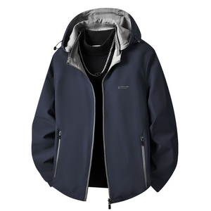 Veste à capuche ample haut de gamme pour homme, idéale pour le style business décontracté, coupe-vent et chaude pour l'hiver, légère et respirante pour le printemps – Nouveauté - Product Image 4