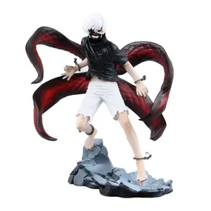 Su ordinazione Tokyo Ghoul figura giocattoli Anime Ken Kaneki Melanismo modello di azione PVC figure giocattoli 22 centimetri