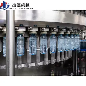 Venta directa de fábrica automática 3 en 1 PET PC Máquina de llenado de botellas de agua Línea de producción de embotellado de agua