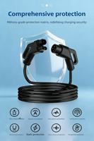 Câble de recharge pour voiture CHAdeMO, extension 7,5 m, gaine TPU IP55, pour utilisation en station-service de flotte avec Kia Soul EV au Japon