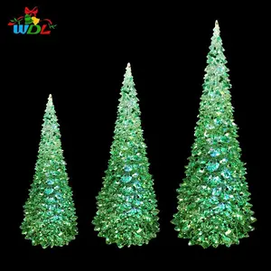 美国最畅销的商业RGB发光二极管变色现代圣诞树，为完美的假日家庭派对装饰