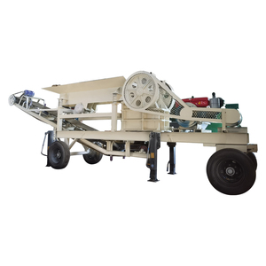 Phổ di động DIESEL Máy Nghiền hàm với băng tải cho nghiền quặng Vàng & đá Rock cho khai thác mỏ - Product Image 1
