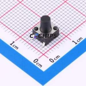 BX-TS-26-668TT Tactile Switch SMD-4P,6x6mm Switch Single Pole Single Throw Round Button 2.6N Vertical Mount - Product Image 1