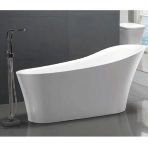 Baignoire autoportante en pierre artificielle écologique avec fonction de massage pour villa et appartement, construction en surface solide - Product Image 1