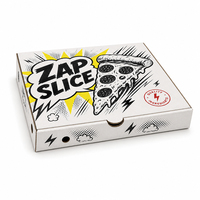 Caja de Pizza para Llevar al por Mayor, con Logotipo Impreso Personalizado, de Cartón Corrugado Sólido, para Comida Rápida