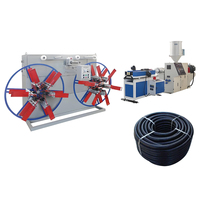 Machine d'extrusion de tuyaux ondulés PE/PP/PVC à vis simple MS 38CrMoALA, rapport L/D 30:1, avec moteur, boîte de vitesses et système hautement automatisé
