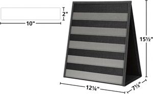 Dual-Sided Heavy-Duty Eco-Friendly Black American Style <b>Tabletop</b> Stand 5 Straps Durable Pocket Chart Display Foldable Wall - Product Image 2