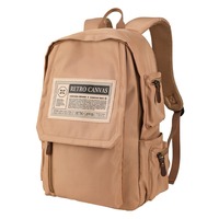 Sac à dos en toile imperméable grande capacité, style coréen, design couple, pour étudiants, école, voyage, ordinateur portable, avec fermeture éclair géométrique
