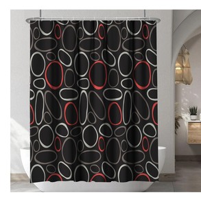 Cortina de Baño Personalizada al por Mayor, Diseño Impreso en Poliéster, 72" x 72", Impermeable, Antimoho, con Ojales Cosidos, Decoración <span class=keywords><strong>para</strong></span> Baño - Product Image 5