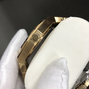 Top Bán Tùy Chỉnh Sao Bụi Quay Số Frosted Xem 316L Thép Không Gỉ Nhật Bản Phong Trào <span class=keywords><strong>Bling</strong></span> Thời Trang Cổ Tay Sang Trọng Mens Vàng Đồng Hồ - Product Image 5