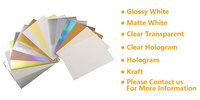 Feuilles vierges de vinyle adhésif imperméable de qualité AA, brillant mat, pour impression, découpe, étiquettes de code-barres, papier autocollant A4 pour imprimante jet d'encre