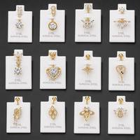 Vente en gros de anneaux de nombril en acier inoxydable 316l avec cristal CZ en forme de cœur, bijoux de piercing pour le corps, pour femmes
