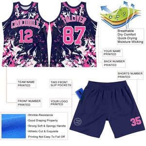 Divisa da Basket Professionale Personalizzabile con Maglia e Pantaloncini, Stampa Numero Giocatore e Logo Sponsor per Campionati Semi-Professionali - Product Image 3