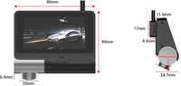Miroir intelligent 4G LTE avec écran tactile Android double 1080P GPS Tracking Dash Cam Rear View Car DVR Video Recorder