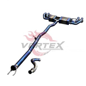 ท่อไอเสีย Vortex ไทเทเนียมน้ำหนักเบาแบบมีวาล์ว สำหรับ Mercedes GLA GLA45 AMG 2.0T ปี 2015-2024 สีฟ้าเบิร์น ท่อไอเสียแบบเรซซิ่ง ปลายท่อแบบ Quad Tips - Product Image 4