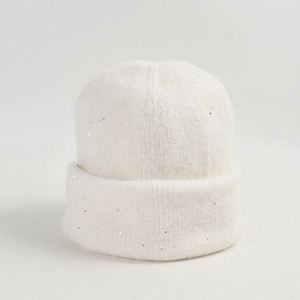 Gorro de Lana de Dos Capas con Lentejuelas Brillantes, Moda Otoño Invierno 2024, para Mujer, Cálido y Elegante - Product Image 6