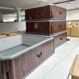 Bain à remous gonflable de gros pour la maison et l'extérieur avec chauffage et massage par air pour 6 personnes - Product Image 5