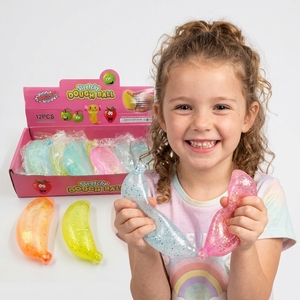 Juguete Sensorial Antiestrés de Malta con Purpurina Colorida para Niños, Suave y Blandito, con Forma de Plátano, para Aliviar la Ansiedad - Product Image 3