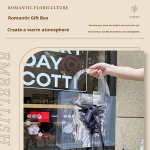 Bolsa de Embalaje Transparente de Alta Gama para Ramos de Flores, Uso Agrícola, Sin Plástico, Origen Desconocido, Venta al Por Mayor - Product Image 3
