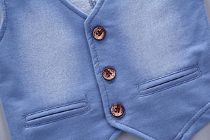 Vêtements pour enfants en gros, jeans pour enfants, manteau en coton pur pour garçons, ensembles trois pièces pour enfants - Product Image 6