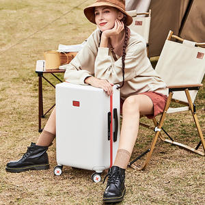 <span class=keywords><strong>Valise</strong></span> à roulettes européenne-américaine New Macaron ABS 20 pouces <span class=keywords><strong>Valise</strong></span> de luxe simple à la mode Lumière d'embarquement souple et étanche Internet - Product Image 6