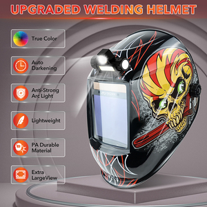 <span class=keywords><strong>Casco</strong></span> <span class=keywords><strong>de</strong></span> Soldadura <span class=keywords><strong>con</strong></span> Oscurecimiento Automático TRQ <span class=keywords><strong>con</strong></span> Energía Solar y <span class=keywords><strong>de</strong></span> Litio, Protección UV/IR DIN16, <span class=keywords><strong>Respirador</strong></span> Industrial para <span class=keywords><strong>Soldador</strong></span> <span class=keywords><strong>de</strong></span> Arco - Product Image 2