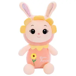 Unflower-juguetes de peluche de conejo para niños, cojín suave para dormir, venta al por mayor