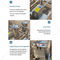 Machine industrielle de procédé laitier ORME Pasteurisateur et homogénéisateur de 300 litres Ligne de production de lait