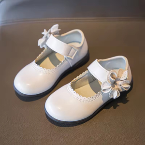 Chaussures Mary Jane pour filles, en cuir noir, chaussures habillées pour filles, chaussures plates Mary Jane pour l'école - Product Image 6