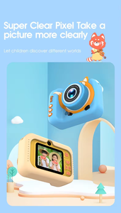 Niños regalo de Navidad Mini pantalla HD 1080P Cámara Digital para niños corte zorro dibujos animados juguete foto pegatina <span class=keywords><strong>Video</strong></span> chico Cámara - Product Image 4