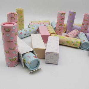 Custom Eco-Friendly Lip Balm <b>Tubes</b> Recycled Plastic <b>Cardboard</b> with Paper Finish for Cosmetics - Product Image 1