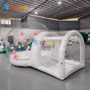 Maison de tente à bulles gonflable de haute qualité en stock avec fond gonflable à vendre - Product Image 1