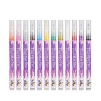 Stylos marqueurs pour nail art à séchage rapide, à base d'eau, 10 couleurs, outils de manucure, stylo à dessin pour vernis à ongles DIY, pour la décoration des ongles