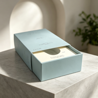 Boîte d'emballage rigide à tiroir coulissant de qualité supérieure, boîte cadeau personnalisée avec mousse pour l'emballage de produits de beauté et de parfums de luxe
