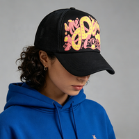 Gorra Trucker con Estampado 3D Puff Graffiti - Gorra de Béisbol con Malla Transpirable para Hombre y Mujer, Estilo Urbano, Hip Hop, Ciclismo al Aire Libre, Casual