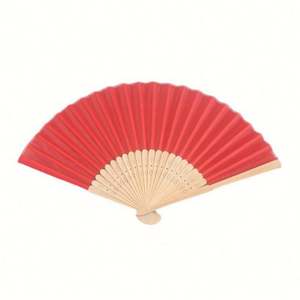 Éventail pliant portable noir en tissu imitation soie, style artisanal en bambou, peint, pour cadeaux de mariage, de fête, de baby shower, sacs cadeaux - Product Image 6