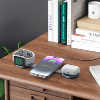 Chargeur magnétique sans fil PD 3.0 OTP multifonctionnel 3 en 1 pliable pour téléphone et montre connectée