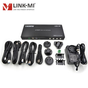 Commutateur HDMI USB 4x1 4K60Hz, commutateur vidéo 4 ports avec <span class=keywords><strong>extracteur</strong></span> <span class=keywords><strong>audio</strong></span> par raccordement RS232 - Product Image 3