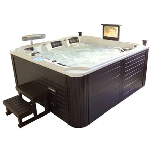 Deluxe EUA Balboa Controle Whirlpool 140 Jets 5 Pessoa Outdoor Spa Ozonator Hot Tub